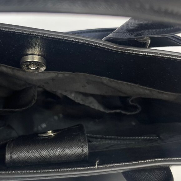 New York & Company Satchel Handbag Purse Adjustable Shoulder Strap Black - Picture 6 of 8